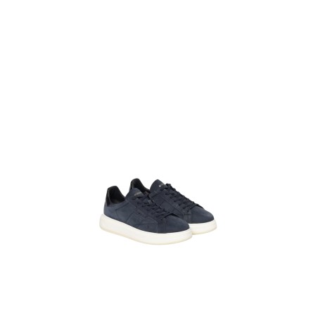 Woolrich B30.A6 ARROW Sneakers Uomo Stringate Nabuk Abrasivato Blu