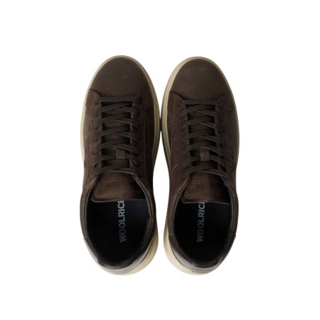 Woolrich 2Y0.14 ARROW Sneakers Uomo Stringate Vintage Nabuk T.Moro