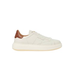 Woolrich B20.BY ARROW Sneakers Uomo Stringate Off White-Cognac
