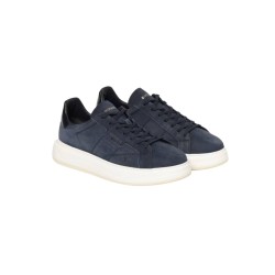 Woolrich B30.A6 ARROW Sneakers Uomo Stringate Nabuk Abrasivato Blu 2