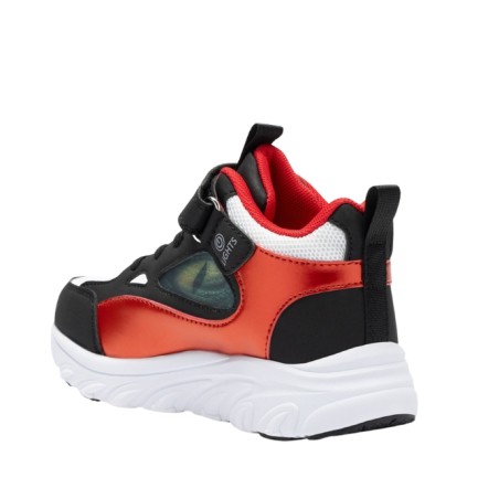 Bull Boys  DNAL5287A00 OCCHIOSAURO Sneakers Bambino Con Strappo e Lacci Elastici Rosso-Bianco-Nero