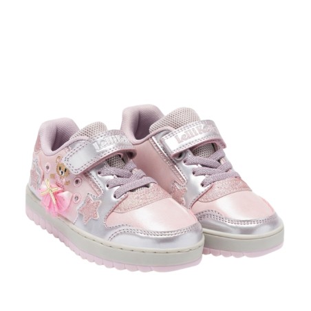 Lelli Kelly  LKAL5710APT MILLE STELLE Sneakers Bambina Con Strappo E Lacci Elastici Rosa