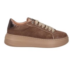 KEYS K-9883 VENUS Sneakers Donna Platform Stringate Brown