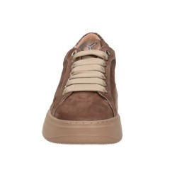 KEYS K-9883 VENUS Sneakers Donna Platform Stringate Brown 2