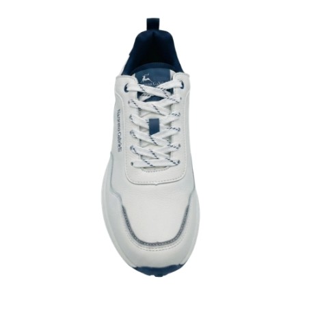 Nazareno Gabrielli U253 Sneakers Uomo Stringate Bianco-Blu