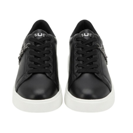 Paciotti 4US 4BX260 Sneakers Donna Platform Stringate Con Accessorio Laterale Nero
