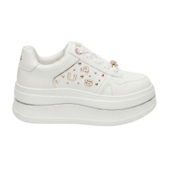Paciotti 4US 4BX259 Sneakers Donna Platform Stringate Bianco