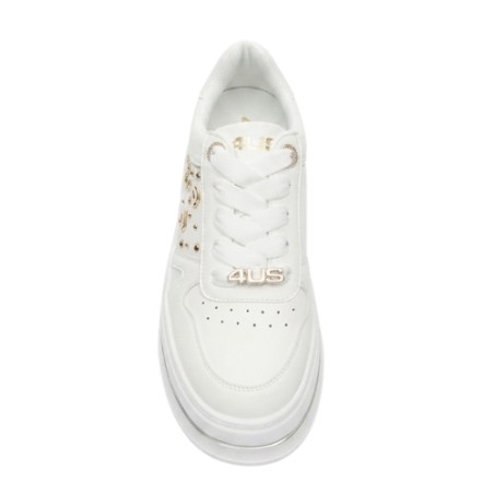 Paciotti 4US 4BX259 Sneakers Donna Platform Stringate Bianco