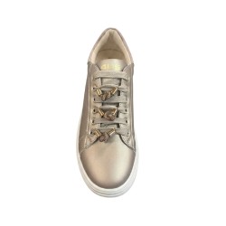 Paciotti 4US 4BX251 Sneakers Donna Platform Stringate Con Accessorio Oro 2