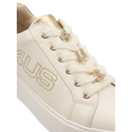 Paciotti 4US 4BX254 Sneakers Donna Platform Stringate Beige