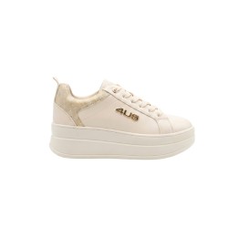 Paciotti 4US 4BX258 Sneakers Donna Platform Stringate Beige