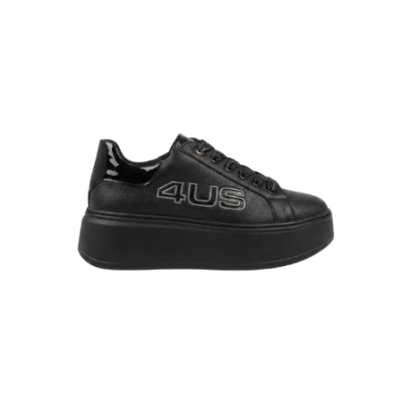 Paciotti 4US 4BX254 Sneakers Donna Platform Stringate Nero