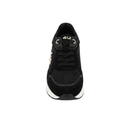 Paciotti 4US 4BX272 Sneakers Donna Platform Stringate Nero