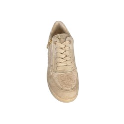 Paciotti 4US 4BX269 Sneakers Donna Zeppa Stringate Con Zip Laterale Beige 2