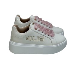 Paciotti 4US 4BX254 Sneakers Donna Platform Stringate White