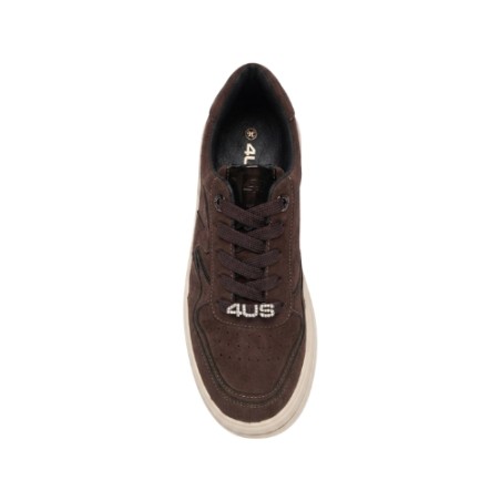 Paciotti 4US 4BX261 Sneakers Donna Platform Stringate Con Accessorio Brown