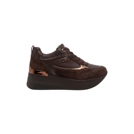 Paciotti 4US 4BX270 Sneakers Donna Stringate Platform Brown