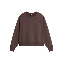 The North Face NF0A8HBY1OI Essential Simple Dome Boxy Felpa Donna Marrone