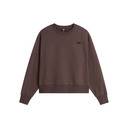 The North Face NF0A8HBY1OI Essential Simple Dome Boxy Felpa Donna Marrone