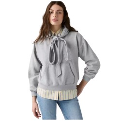 Levi's 0082D-0000 VINTAGE TED UP HOODIE Felpa Donna Grigio 2