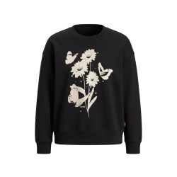 Levi's 005OZ-0029 GRAPHIC VINTAGE BOXY CREW Felpa Donna Girocollo Nero
