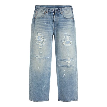 LEVI'S 0057U-0020 501 LOOSE LARKSPUR PAINTER Jeans Uomo Con Strappi Azzurro