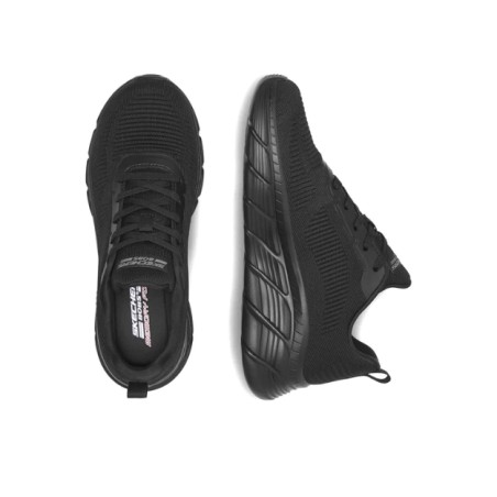SKECHERS 117385 BOBS B FLEX HI Flying Hi Sneakers Donna Stringate Black
