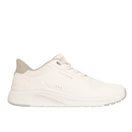 SKECHERS 190270 UNO LITE 2 New Arc Sneakers Donna Lacci Elastici Slip-Ins Off white