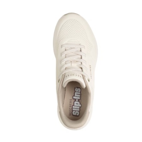SKECHERS 190270 UNO LITE 2 New Arc Sneakers Donna Lacci Elastici Slip-Ins Off white