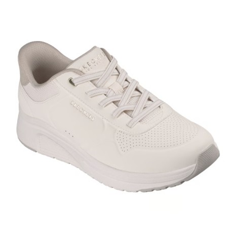 SKECHERS 190270 UNO LITE 2 New Arc Sneakers Donna Lacci Elastici Slip-Ins Off white