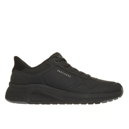 SKECHERS 190270 UNO LITE 2 New Arc Sneakers Donna Lacci Elastici Slip-Ins Black