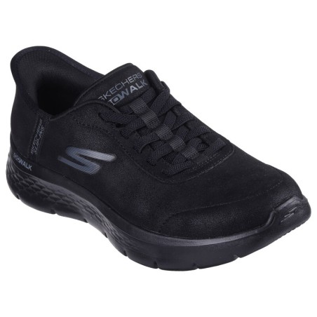 SKECHERS 124837 GO WALK FLEX Sneakers Donna Con Lacci Elastici Slip-Ins Black