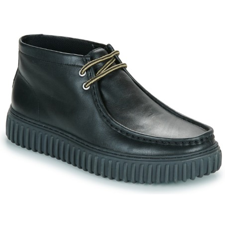 CLARKS TORHILL HI Stivaletto Uomo Con Lacci In Vera Pelle Nero