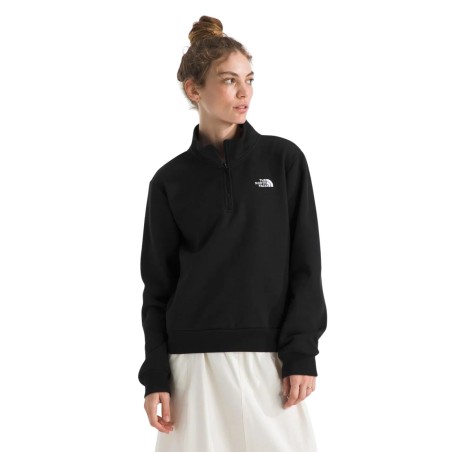 The North Face NF0A8ET5JK3 EVO SD REGULAR Felpa Donna Con Zip Corta Nero