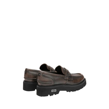 CULT SLASH 3635 LOW M Mocassino Uomo Platform Dk.Brown