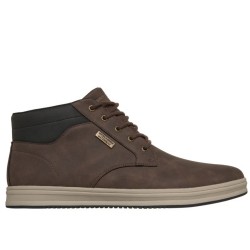 SKECHERS 211461 PALMIRO WALLACE Stivaletto Uomo Stringati Waterproof Choc