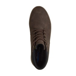 SKECHERS 211461 PALMIRO WALLACE Stivaletto Uomo Stringati Waterproof Choc 2