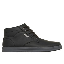 SKECHERS 211461 PALMIRO WALLACE Stivaletto Uomo Stringati Waterproof Nero