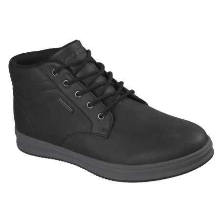SKECHERS 211461 PALMIRO WALLACE Stivaletto Uomo Stringati Waterproof Nero