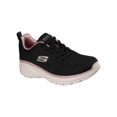 SKECHERS 150384 FASHION FIT 2.0 MOONLIGHT GLOW Sneakers Donna Stringate Black/Rose Gold