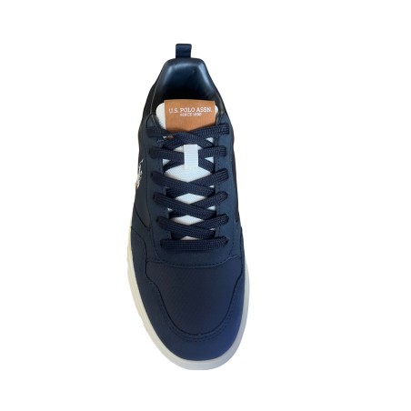 U.S. Polo Assn.GREG002 Sneakers Uomo Stringate Con Logo Laterale Dark Blue