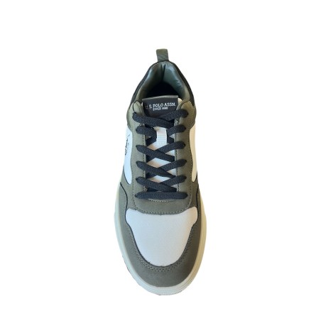 U.S. Polo Assn.GREG002 Sneakers Uomo Stringate Con Logo Laterale White/Olive