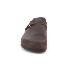 Grunland BOBO CB2224-40  Sabot Uomo In Pelle Con Fibbia Regolabile Mogano 2