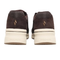 SKECHERS 190370 BILLION FLEX LUXE UP Sneakers Donna Zeppa Con Zip Laterale Choc 2