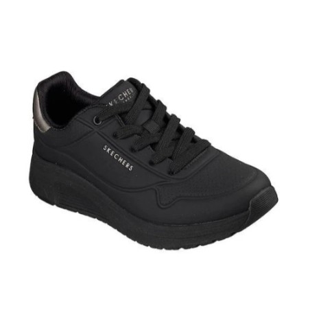 SKECHERS 190265 UNO LITE 2 Sneakers Donna Stringate Nero