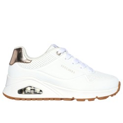 Skechers 310545L UNO GEN1-SHIMMER AWAY Sneakers Ragazza Stringate White