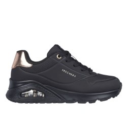 Skechers 310545L UNO GEN1-SHIMMER AWAY Sneakers Ragazza Stringate Nero