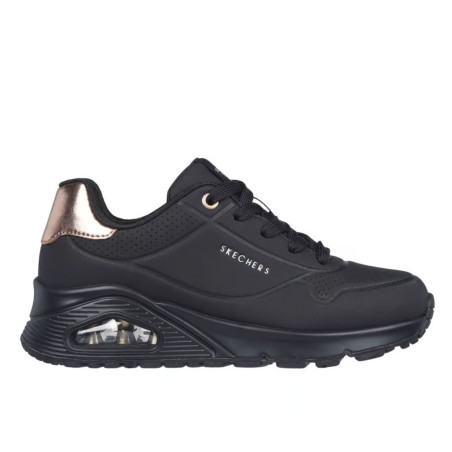 Skechers 310545L UNO GEN1-SHIMMER AWAY Sneakers Ragazza Stringate Nero