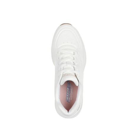 Skechers 310562L UNO GEN1-TRENDY JEWELS Sneakers Ragazza Stringate Con Accessorio White/Gold