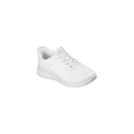 SKECHERS 177394 UNO LITE FLOATING STEPS Sneakers Donna Con Lacci Elastici Slip-Ins White